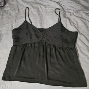 Express Black Satin Camisole Top